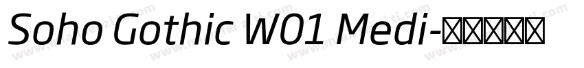 Soho Gothic W01 Medi字体转换